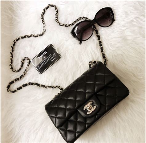 caviar mini rectangular chanel|Mini classic handbag, Lambskin & gold.